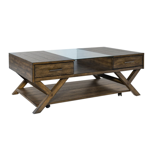 Lennox - Display Cocktail Table - Weathered Chestnut
