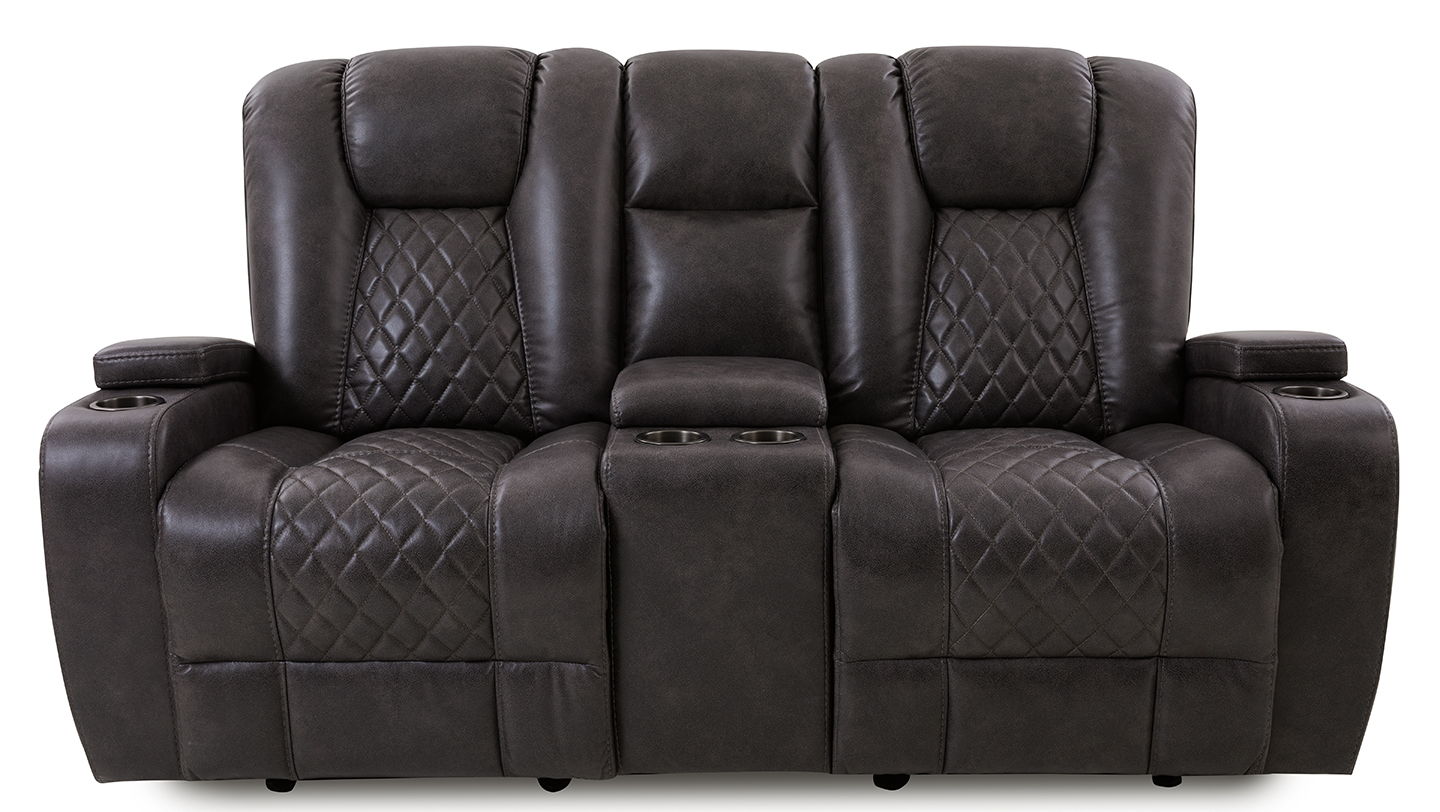 REC GLIDER L/S CONSOLE W/USB TRANSFORMER GRANITE