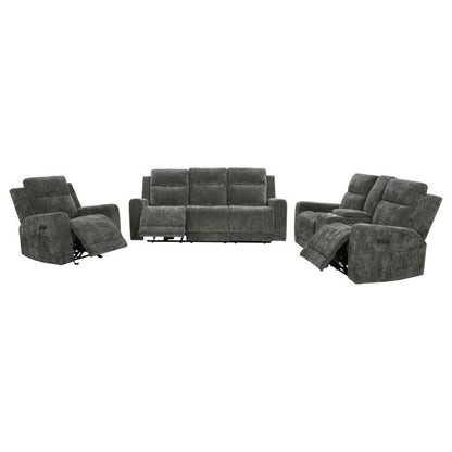 Kennett - Chenille Power Reclining Sofa Set