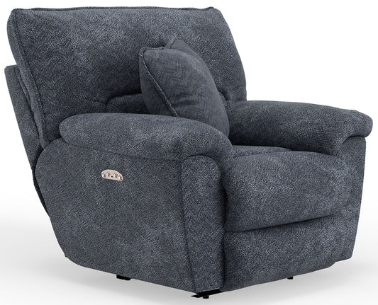 RECLINER LAY-FLAT W/PWRHDRST PAXON SMOKE