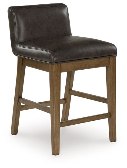Cabalynn - Upholstered Barstool (Set of 2) - Two-tone Brown