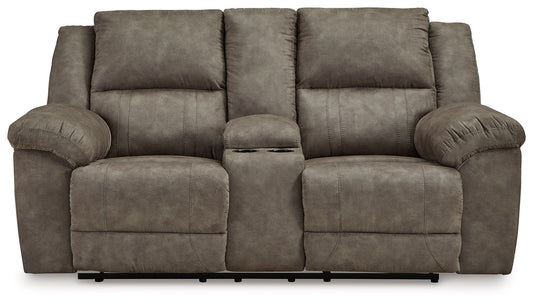Laresview - Dbl Reclining Loveseat with Console - Fossil
