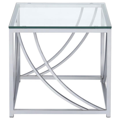 Lille - Glass Top Entryway Sofa Console Table Accents