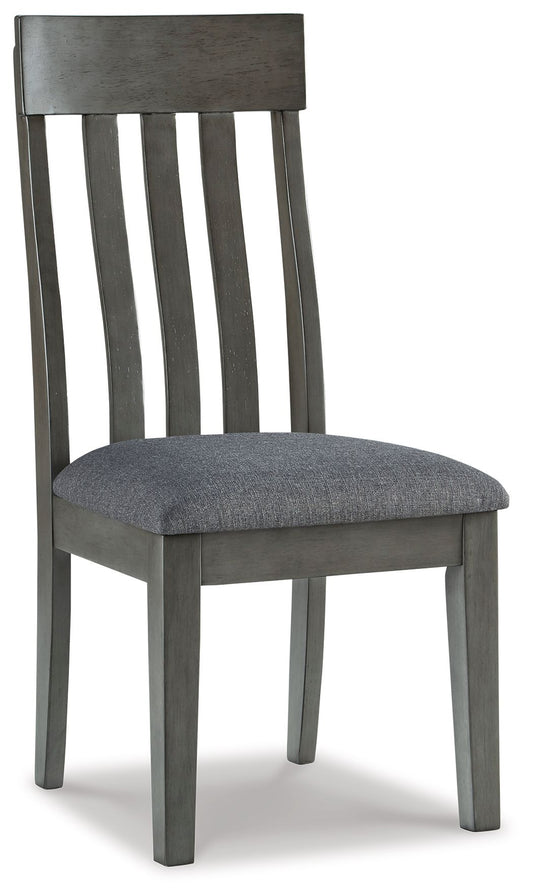 Hallanden - Dining UPH Side Chair (Set of 2) - Black / Gray