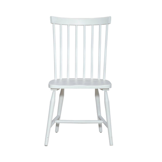 Palmetto Heights - Spindle Back Side Chair - Shell White & Driftwood