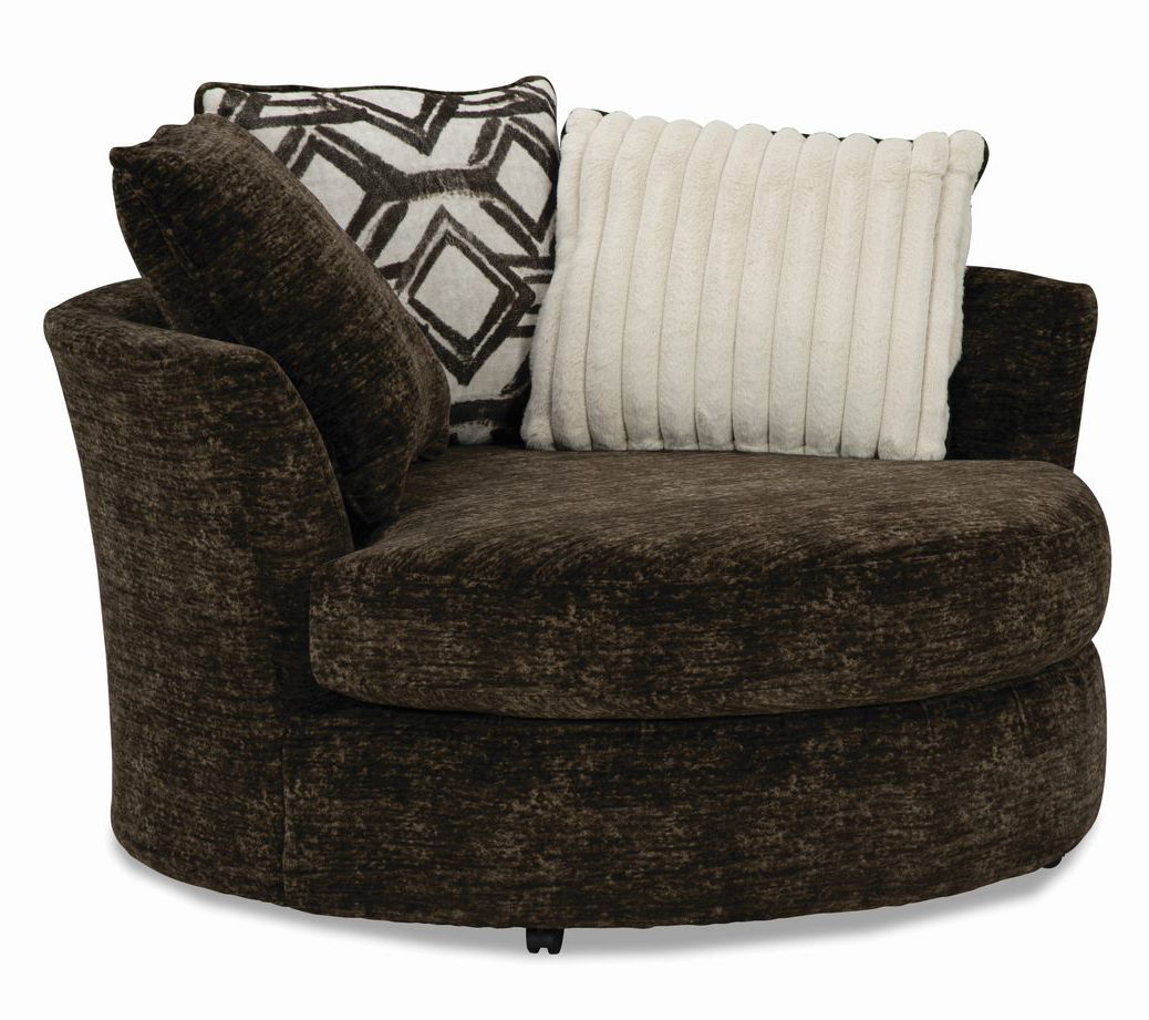 SWIVEL POD CHAIR NEPTUNECHOCOLATE