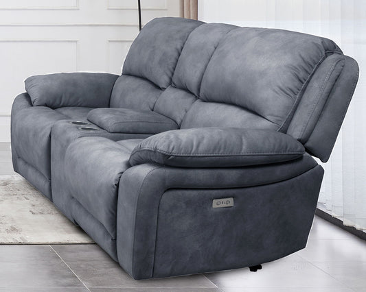 POWER CONSOLELOVESEAT ASPEN STEEL