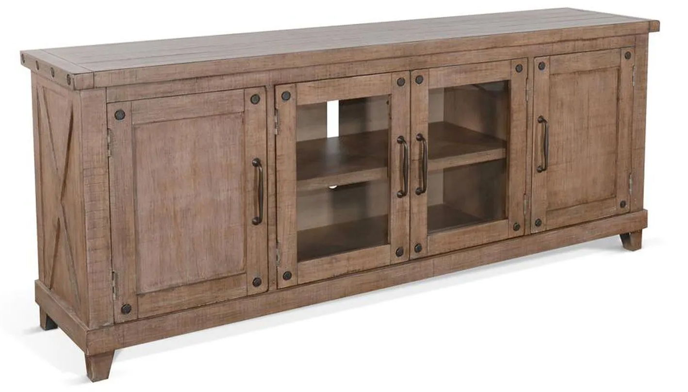 64' MEDIA CONSOLE VIVIANLIGHT BROWN