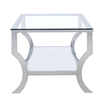 Saide - Rectangular Glass Top Table