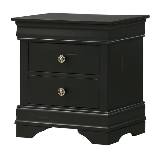 NIGHTSTAND W/ USBPORTER BLACK