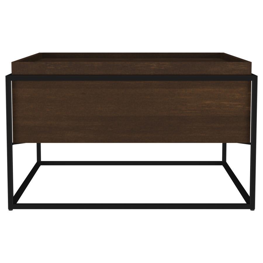 Fulton - Square - Mango Wood Coffee Table - Dark Brown