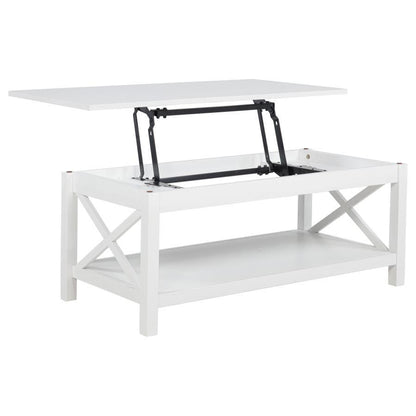 Skyview - 44" Rectangular Lift Top Coffee Table - White