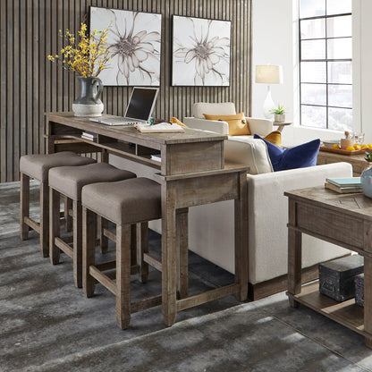 Parkland Falls - Console Bar Table - Weathered Taupe