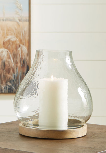 Adalisen - Candle Holder - Clear / Brown