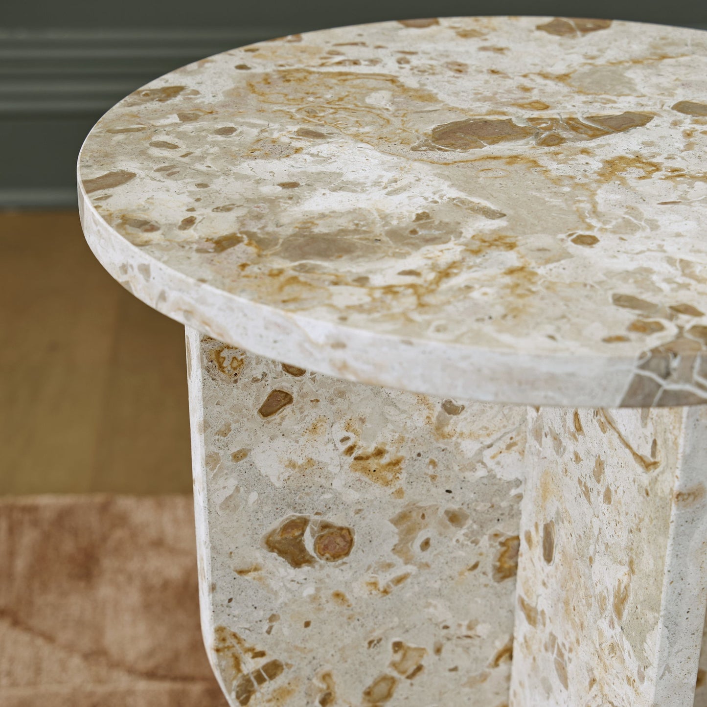 Treygan - Accent Table - Beige