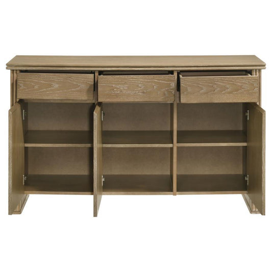 Adina - 2-Door Sideboard Server - Distressed Light Brown