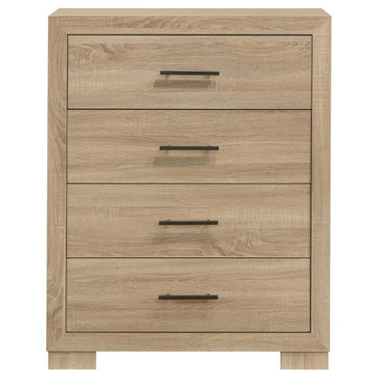Arielle - 4-Drawer Bedroom Chest Of Drawers - Light Oak