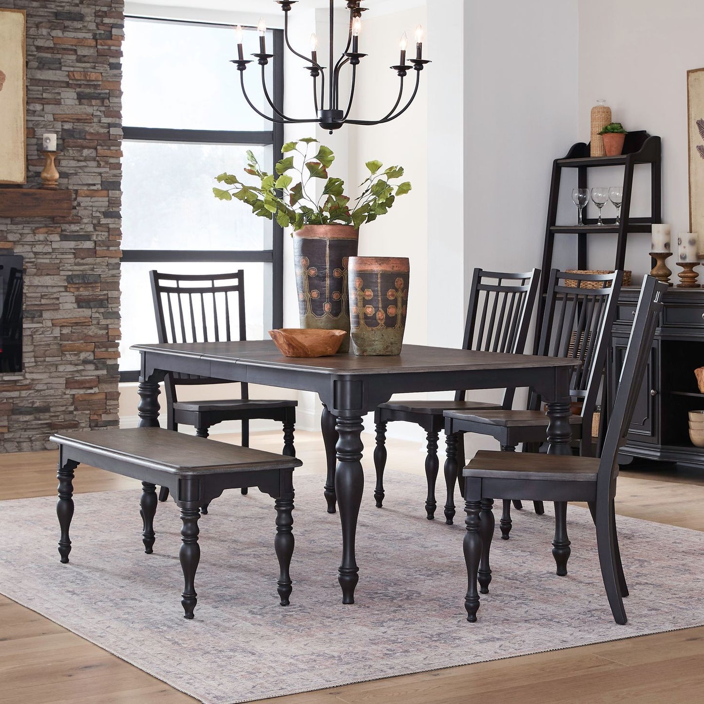Magnolia Manor - Leg Table Set