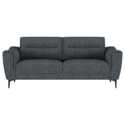 Nolan - 2 Piece Upholstered Sofa Set - Charcoal