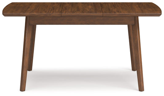 Lyncott - Rectangular Dining Room Butterfly Extension Table - Brown