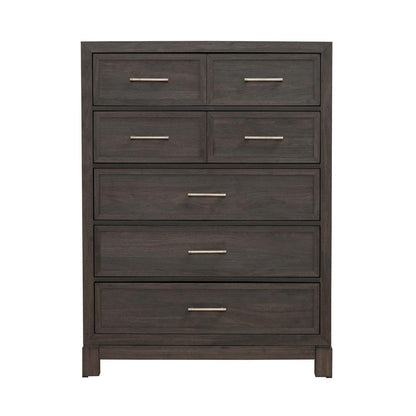Modern Edge - 5 Drawer Chest - Brown