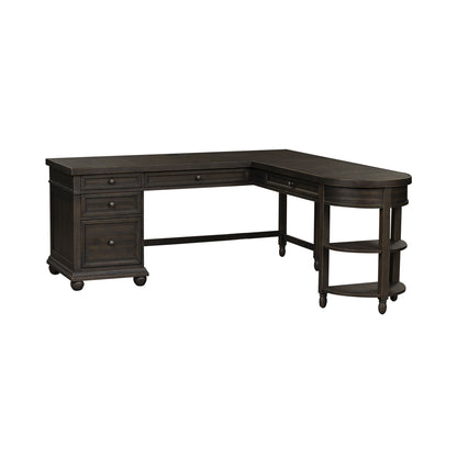 Harvest Home - L Shaped Desk - Black