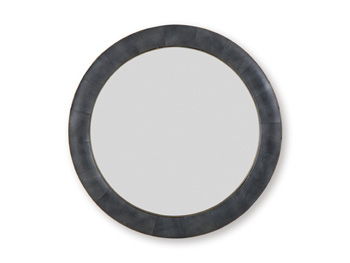Corinsworth - Accent Mirror - Charcoal / Brass Finish