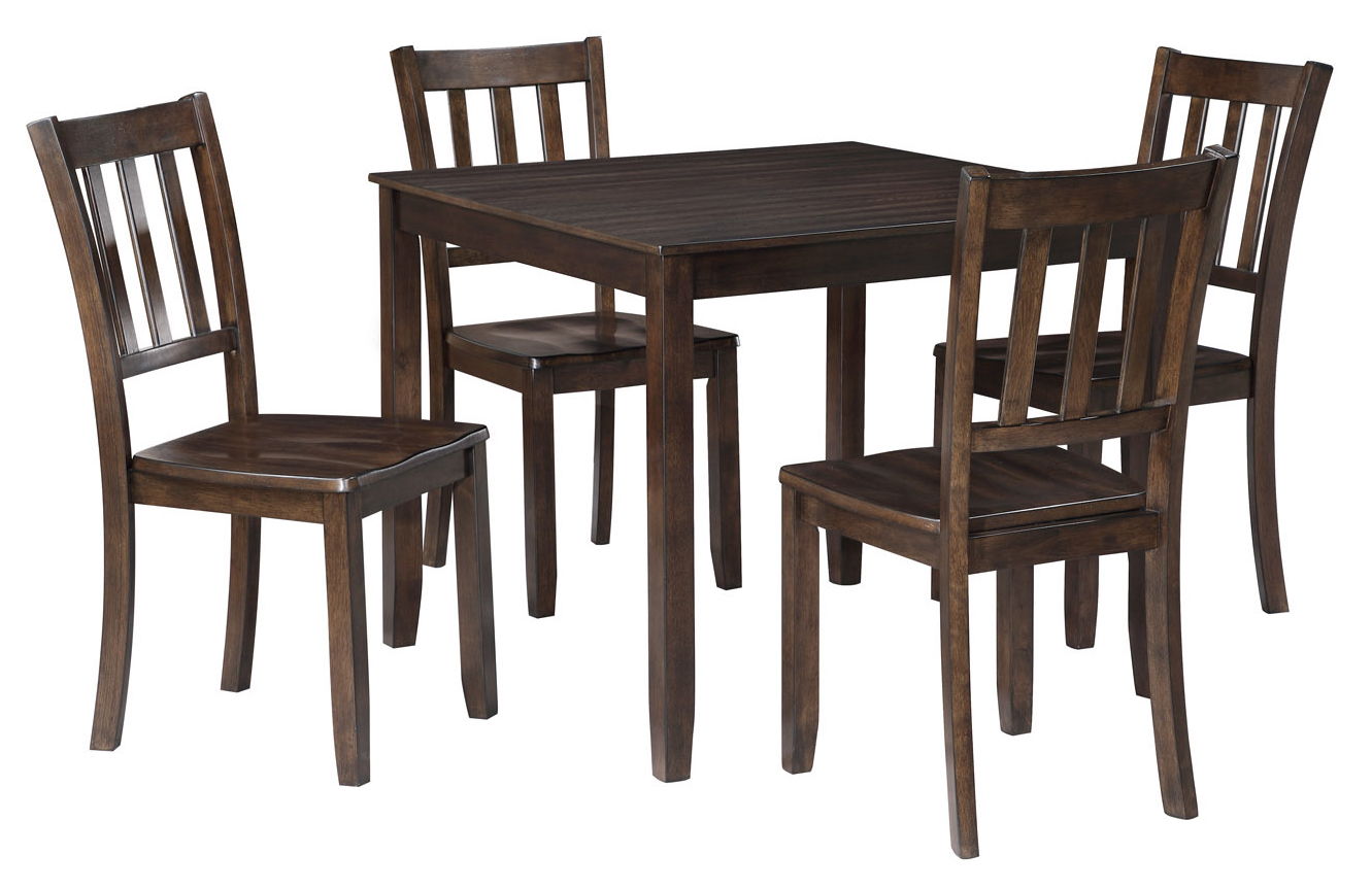 DINING TABLE AND 4CHAIRS CAMBRIDGE BROWN