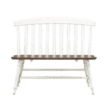Al Fresco - Slat Back Bench (RTA) - White