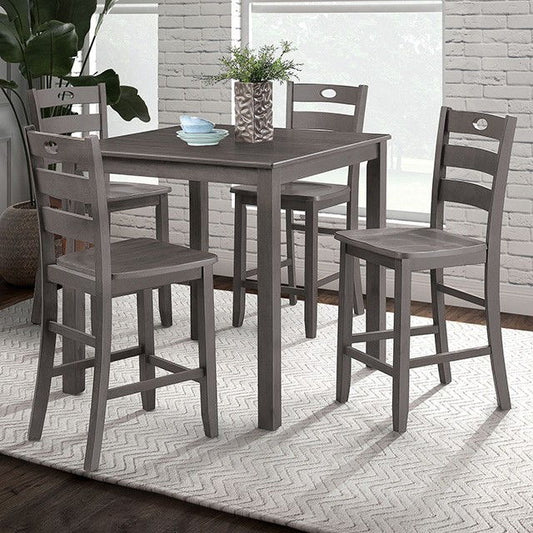 PUB TABLE AND 4CHAIRS AMHERST GREY