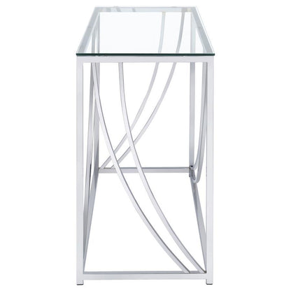 Lille - Glass Top Entryway Sofa Console Table Accents