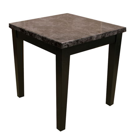 END TABLE FAUX MARBLEBLACK