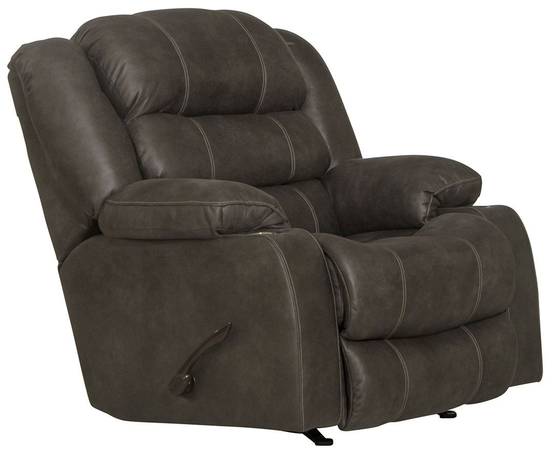 ROCKER RECLINER W/ CUPHOLDER BECKLEY STEEL