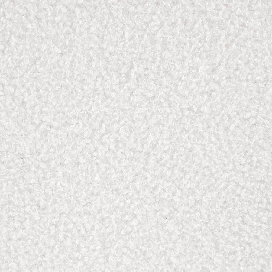 Zena - Faux Sheepskin Upholstered Round Ottoman