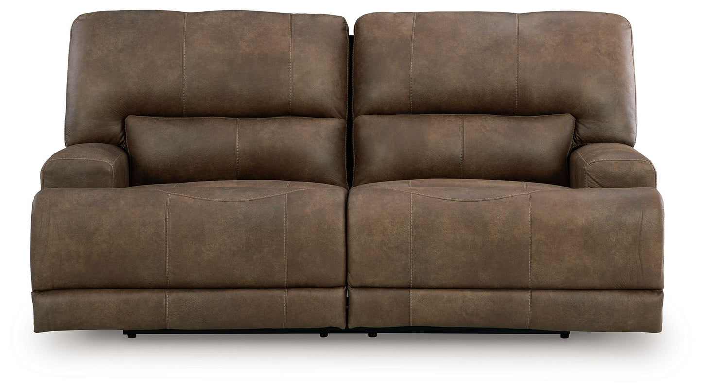 Beckley Place - 2 Seat Power Reclining Sofa With Adjustable Headrest - Earth