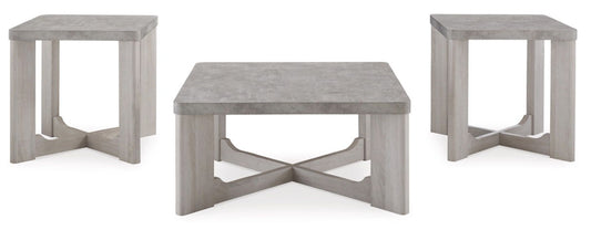 COCKTAIL TABLE W/2 ENDTABLES GREENWOOD