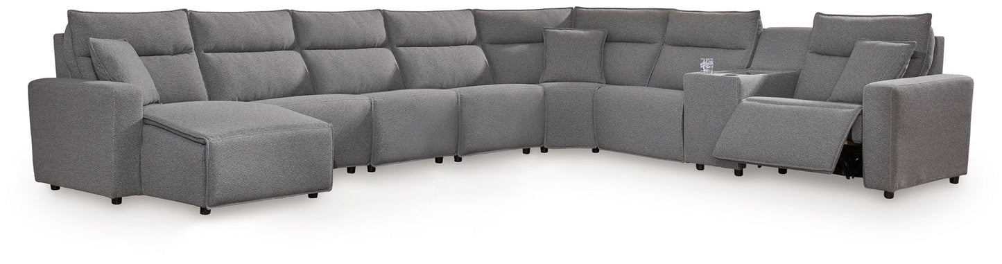 Modmax II - Reclining Sectional - Salt And Pepper
