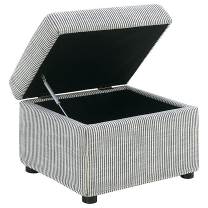 Winter - Upholstered Hydraulic Lift Top Storage Ottoman