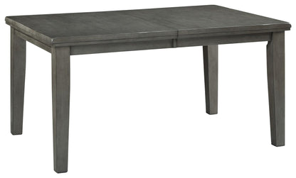 Hallanden - Rectangular Dining Room Butterfly Extension Table - Gray