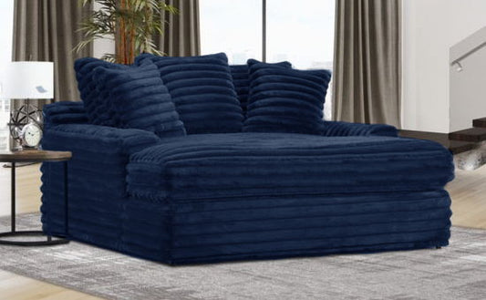 MEGA CHAISE USB & C-PORTJENNA MIDNIGHT