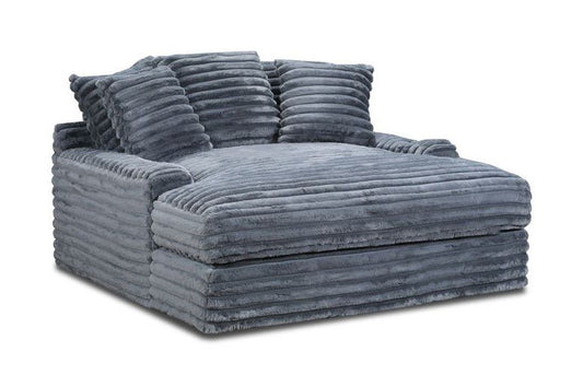 MEGA CHAISE USB & C-PORTJENNA CHARCOAL