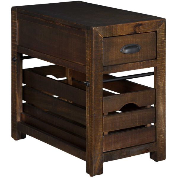 CHAIR SIDE TABLEHOMESTEAD BROWN