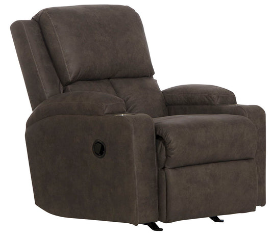ROCKER RECLINER W/2 CUPHOLDERS KYLE SMOKE