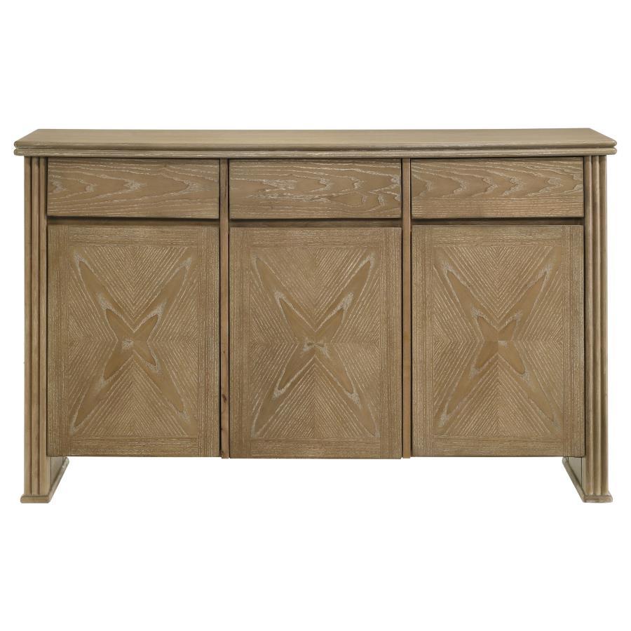 Adina - 2-Door Sideboard Server - Distressed Light Brown