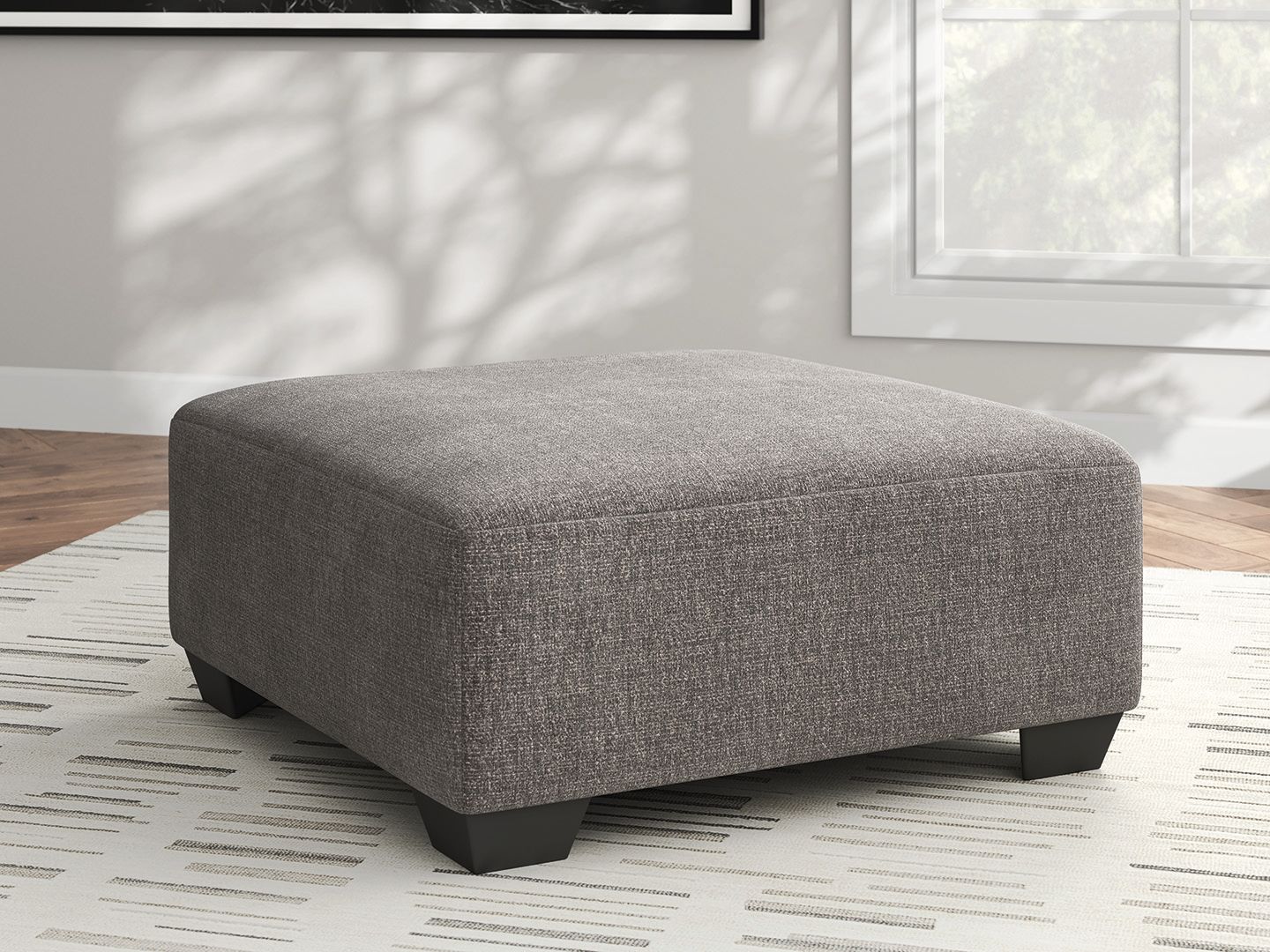 Clarington - Oversized Accent Ottoman - Greystone