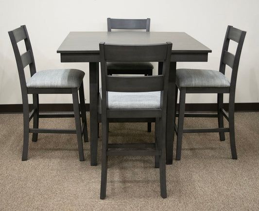 5PC PUB TABLE W/4 CHAIRSPENDLETON GREY
