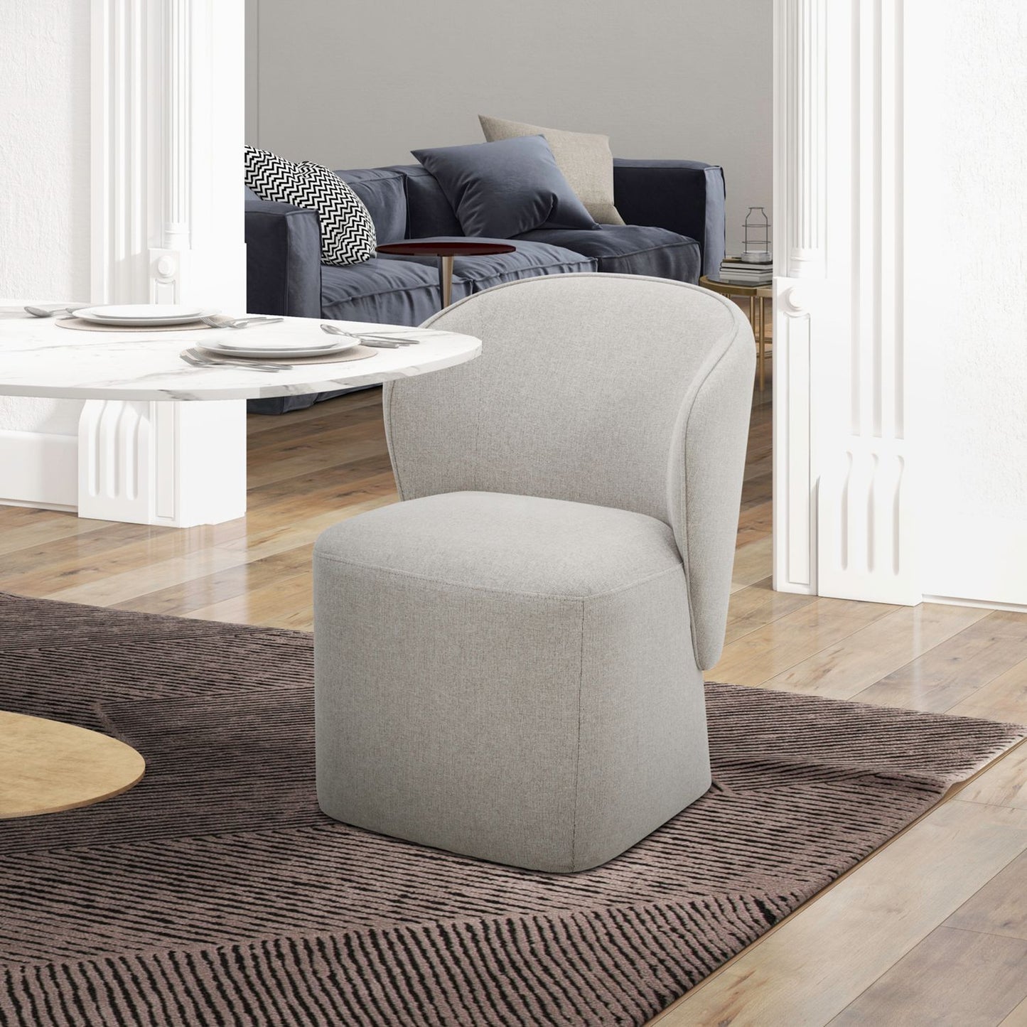Accent Dining - Dining Chair With Casters
