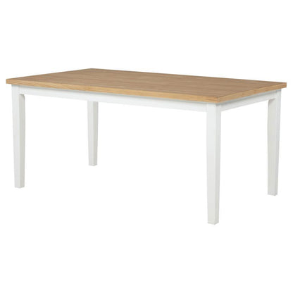 Andrews - 66" Rectangular Dining Table - Light Ash And White