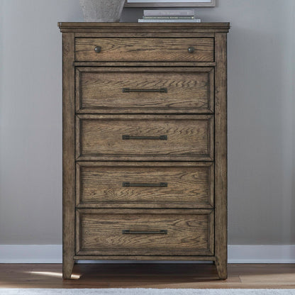 Carolina Park - 5 Drawer Chest - Brown