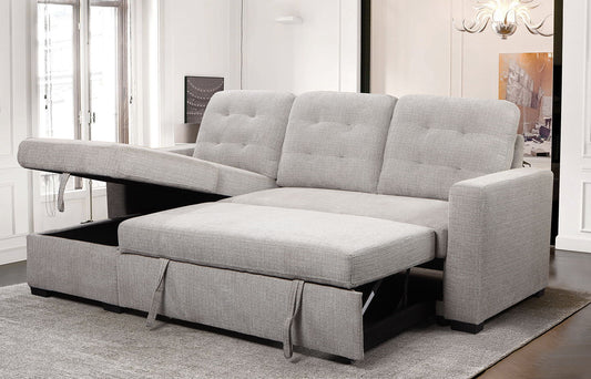 #2PC SECTIONAL SLEEPERFLAIR SURGE ASH